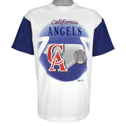 MLB (Team Rated) - California Angels Baseball T-Shirt 1994 Large Vintage Retro Baseball