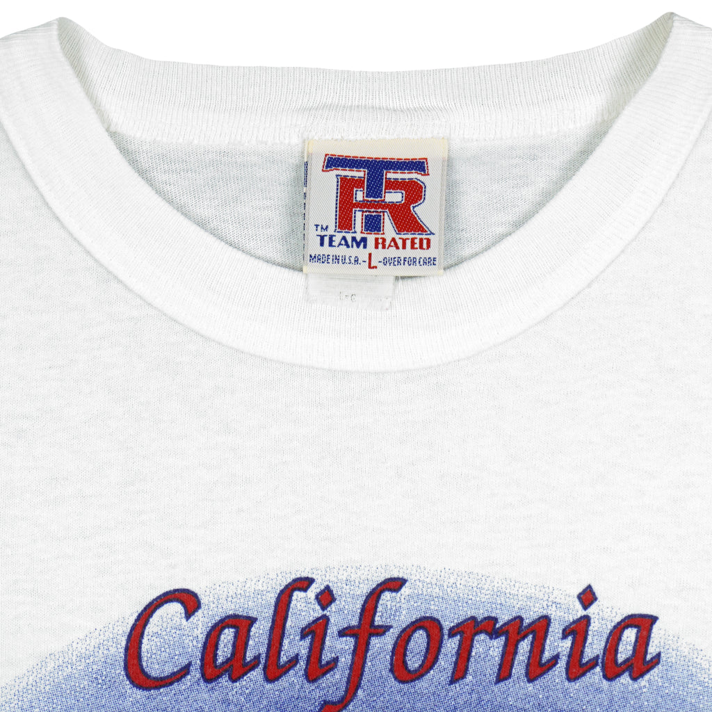 MLB (Team Rated) - California Angels Baseball T-Shirt 1994 Large Vintage Retro Baseball