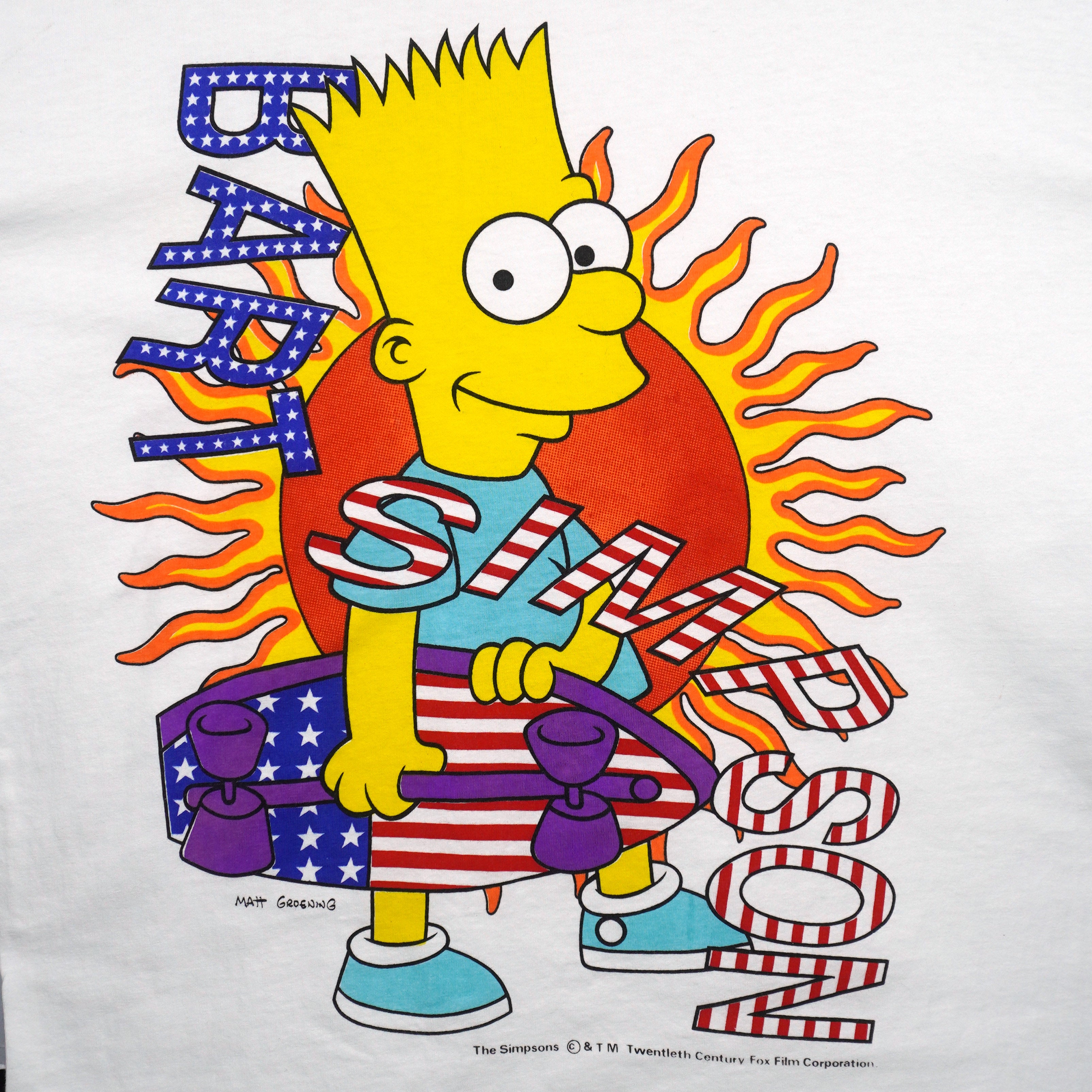 Vintage - Bart The Simpsons USA T-Shirt 1990s Large Vintage Retro