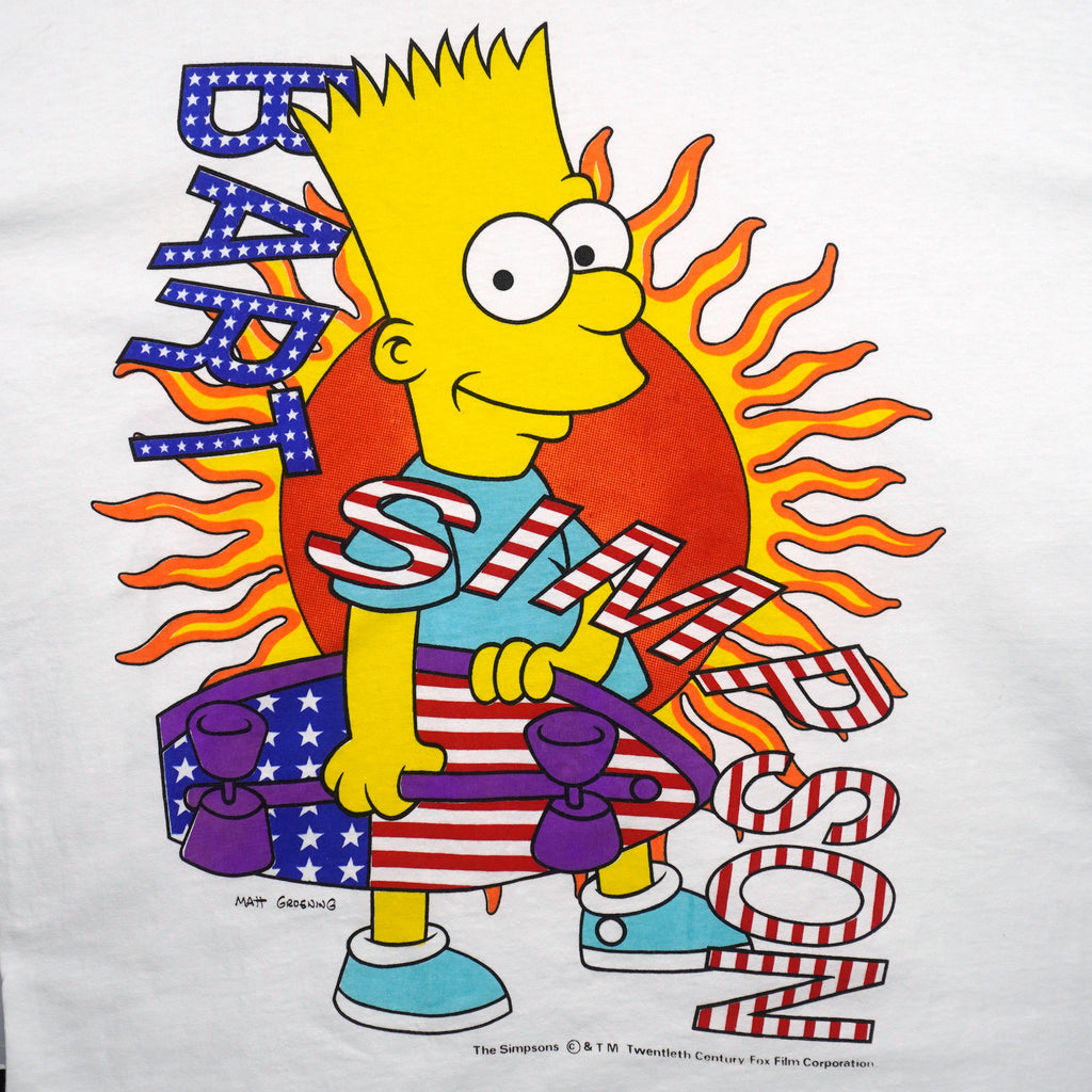Vintage - Bart The Simpsons USA T-Shirt 1990s Large Vintage Retro