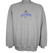 Nike (NHL) - Colorado Avalanche Embroidered Crew Neck Sweatshirt 1990s Large Vintage Retro Hockey