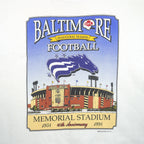 Vintage CFL (Delta) - Baltimore Stallions Inaugural Season T-Shirt 1994 X-Large in white