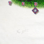 MLB (Aaron) - Texas Rangers Baseball Helmet T-Shirt 2000 X-Large Vintage Retro Baseball