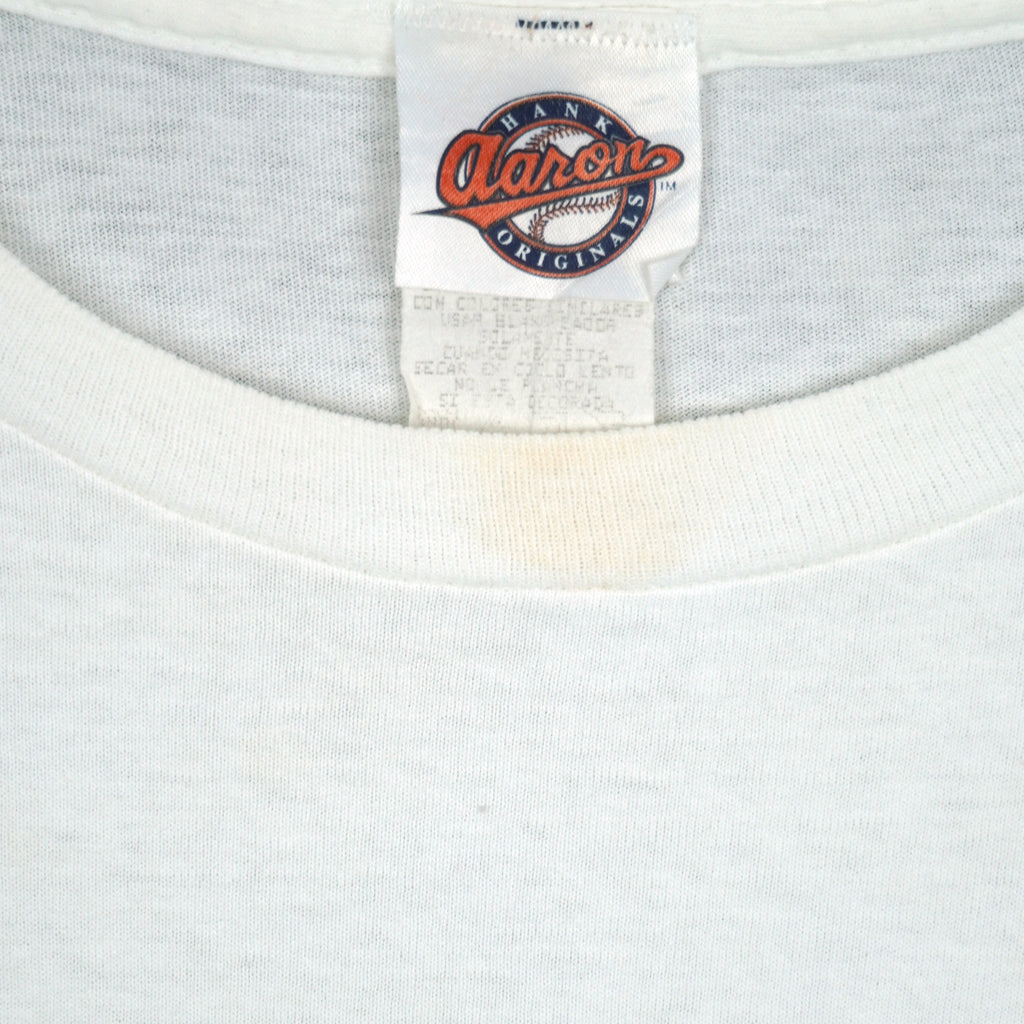 MLB (Aaron) - Texas Rangers Baseball Helmet T-Shirt 2000 X-Large Vintage Retro Baseball