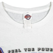 MLB (Aaron) - Texas Rangers Baseball Helmet T-Shirt 2000 X-Large Vintage Retro Baseball