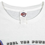 MLB (Aaron) - Texas Rangers Baseball Helmet T-Shirt 2000 X-Large Vintage Retro Baseball