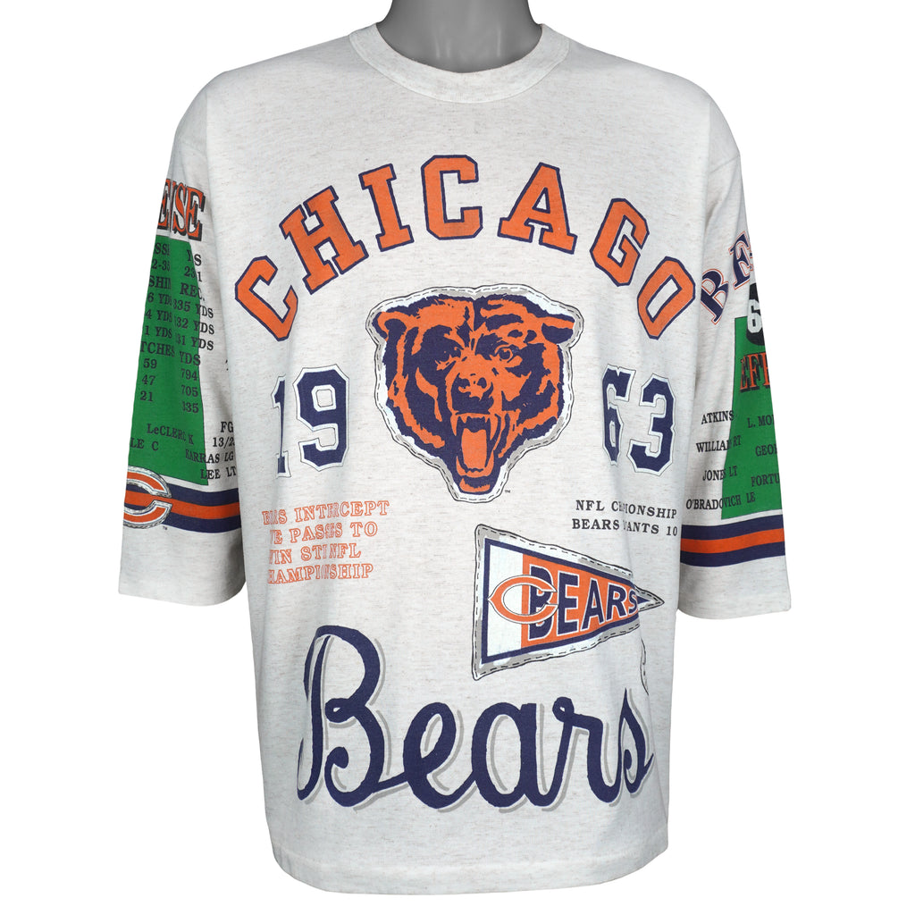 NFL (Long Gone) - Chicago Bears 1963 World Champions Jersey 1991 X-Large Vintage Retro Football