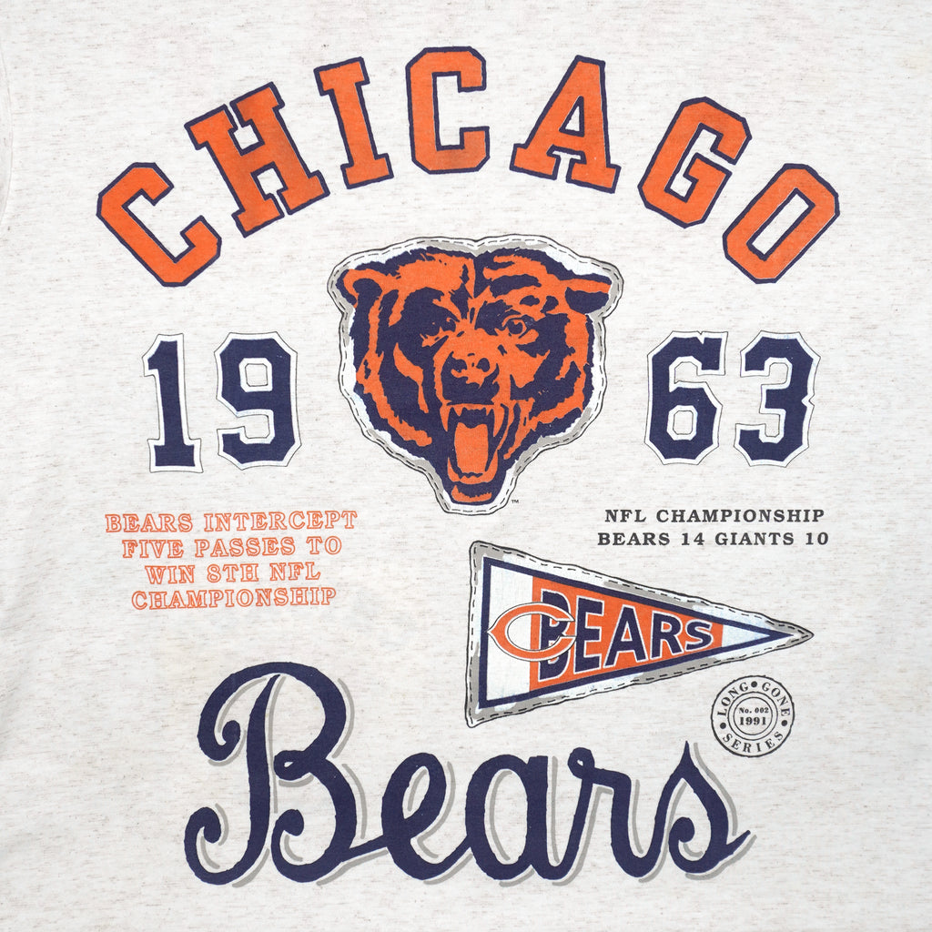 NFL (Long Gone) - Chicago Bears 1963 World Champions Jersey 1991 X-Large Vintage Retro Football