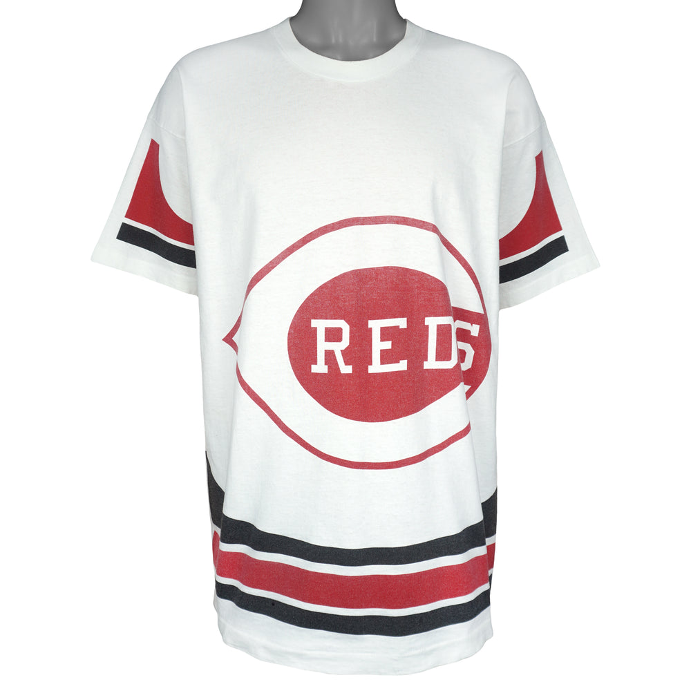 MLB (Pro Player) - Cincinnati Reds Big Logo T-Shirt 1996 X-Large Vintage Retro Baseball
