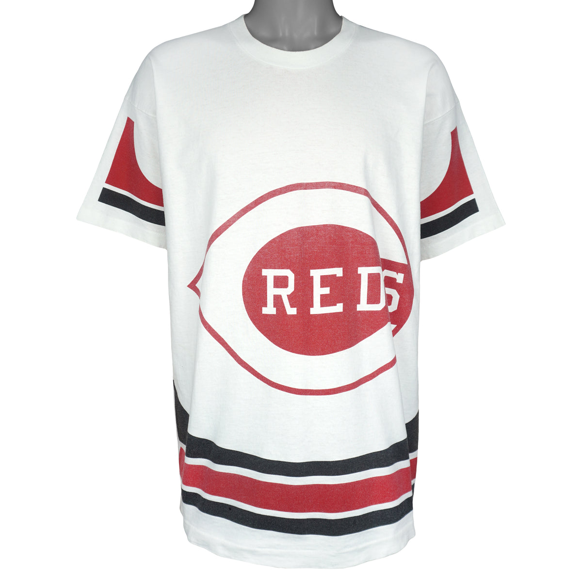 MLB (Pro Player) - Cincinnati Reds Big Logo T-Shirt 1996 X-Large Vintage Retro Baseball