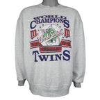 MLB - Minnesota Twins World Champions Series Sweatshirt 1991 X-Large Vintage Retro Baseball