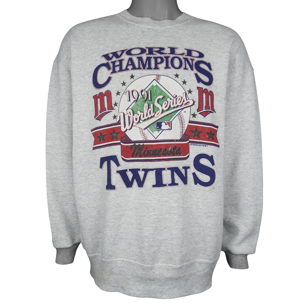 MLB - Minnesota Twins World Champions Series Sweatshirt 1991 X-Large Vintage Retro Baseball