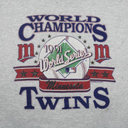 MLB - Minnesota Twins World Champions Series Sweatshirt 1991 X-Large Vintage Retro Baseball