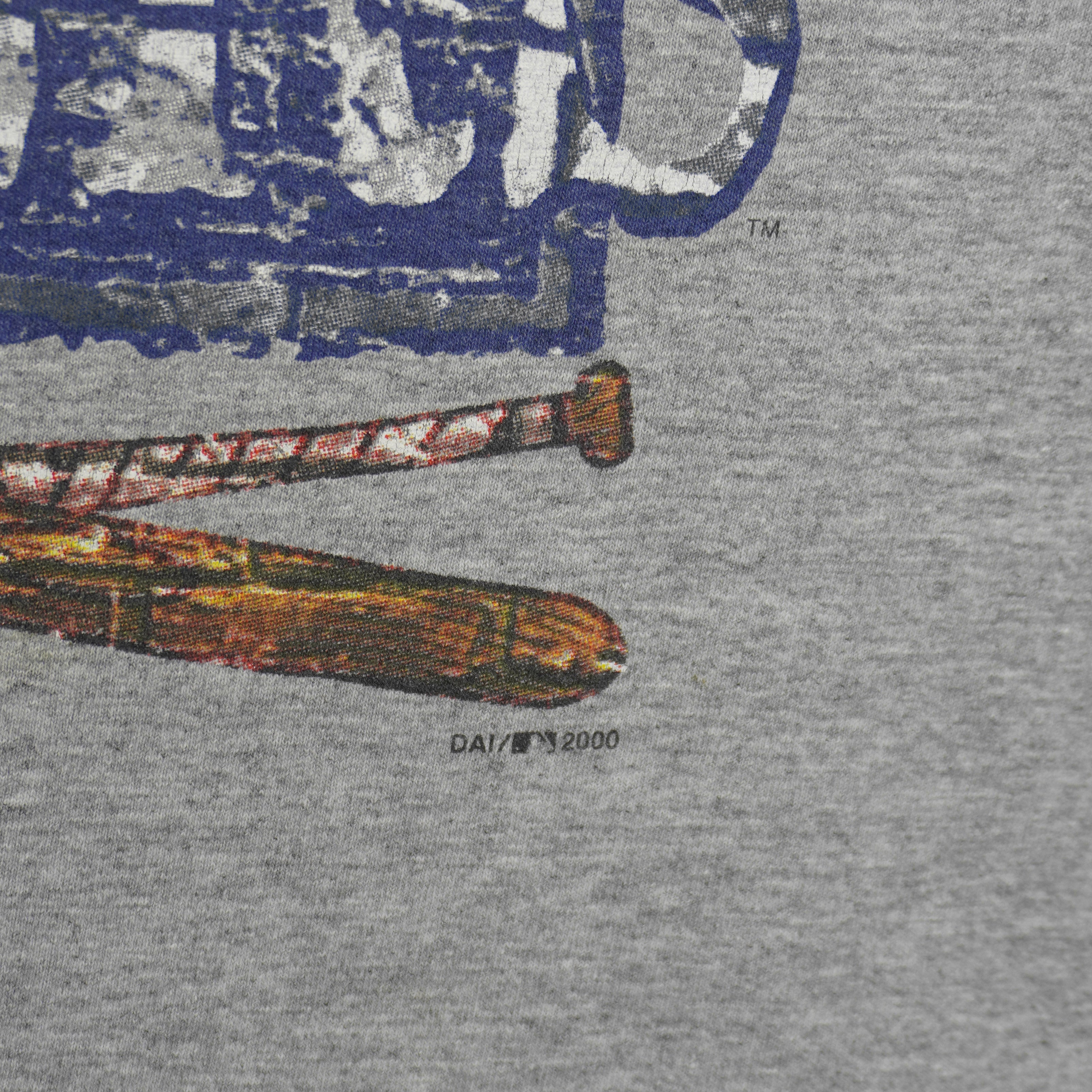 MLB (True Fan) - Detroit Tigers Baseball T-Shirt 2000 Large Vintage Retro Baseball