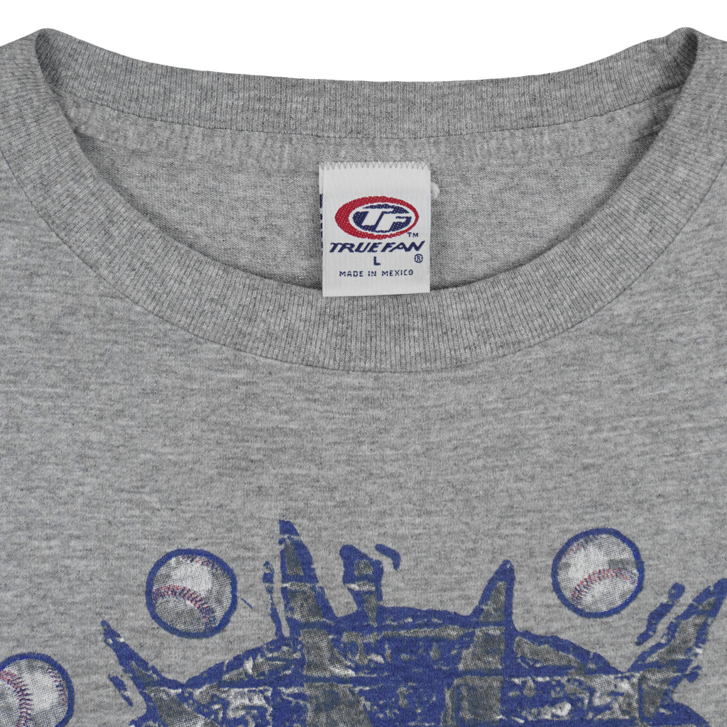 MLB (True Fan) - Detroit Tigers Baseball T-Shirt 2000 Large Vintage Retro Baseball