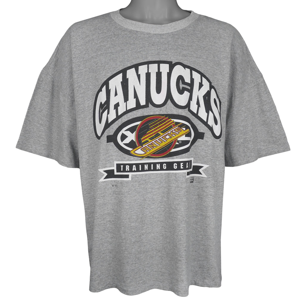 NHL (First Pick) - Vancouver Canucks Training Gear T-Shirt 1990s X-Large Vintage Retro Hockey