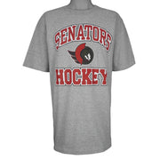 Starter (NHL) - Ottawa Senators Big Logo T-Shirt 1990s X-Large Vintage Retro Hockey