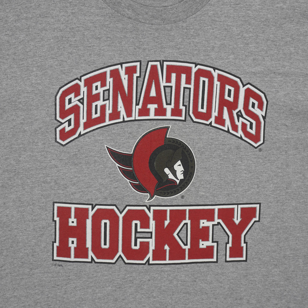 Starter (NHL) - Ottawa Senators Big Logo T-Shirt 1990s X-Large Vintage Retro Hockey