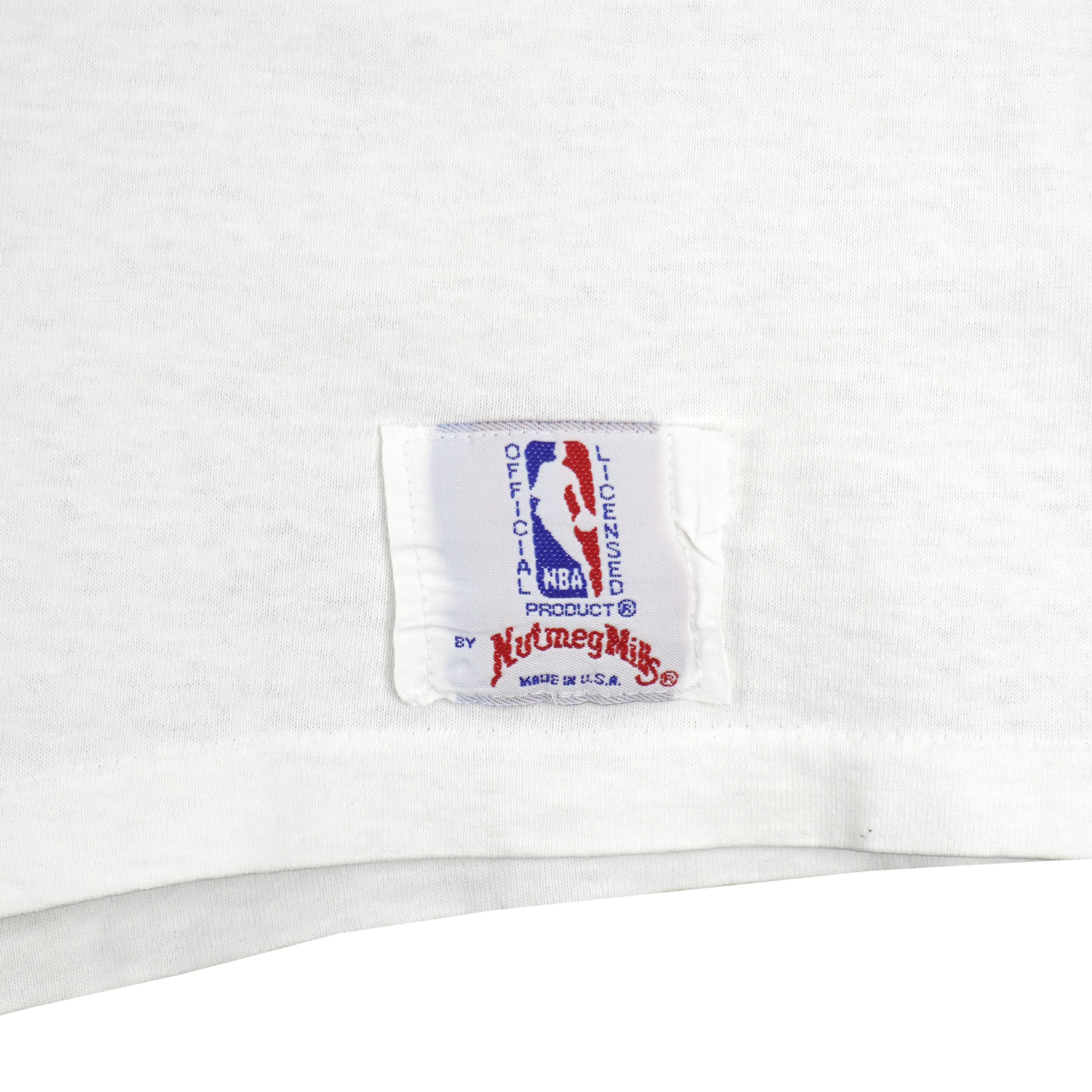 NBA (Nutmeg) - Charlotte Hornets Single Stitch T-Shirt 1988 Large Vintage Retro Basketball
