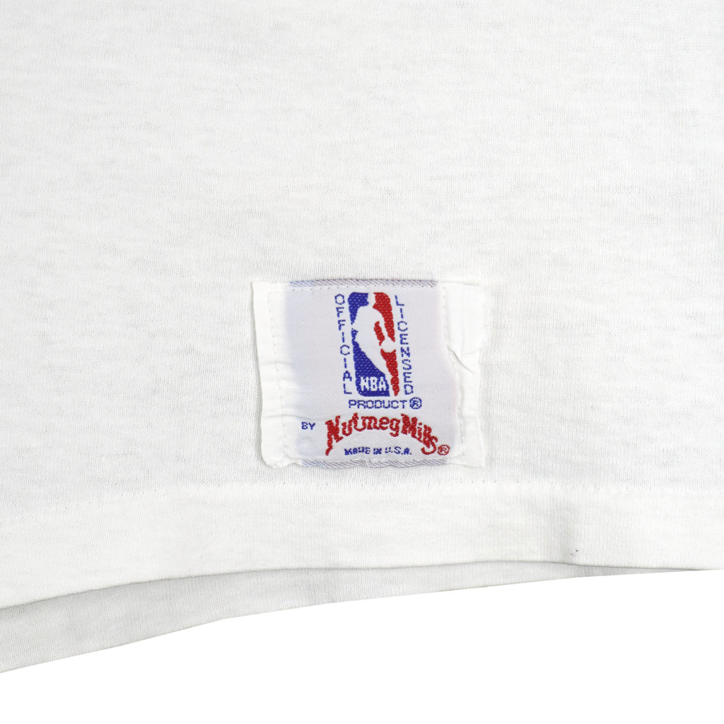 NBA (Nutmeg) - Charlotte Hornets Single Stitch T-Shirt 1988 Large Vintage Retro Basketball