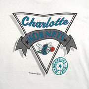 NBA (Nutmeg) - Charlotte Hornets Single Stitch T-Shirt 1988 Large Vintage Retro Basketball