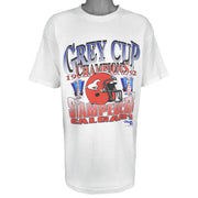 CFL - Calgary Stampeders Grey Cup Champions T-Shirt 1992 X-Large Vintage Retro Football