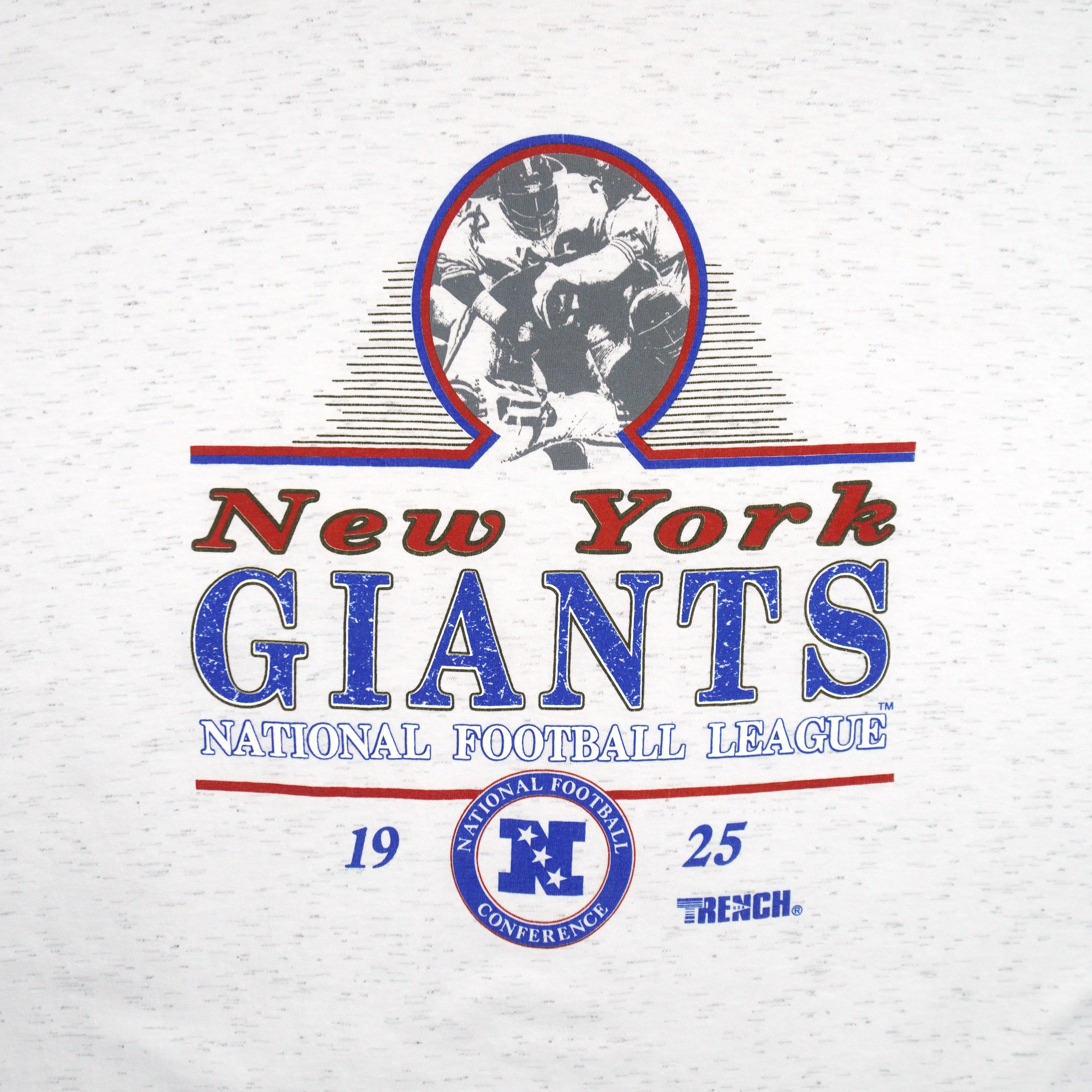 NFL (Trench) - New York Giants Football T-Shirt 1990s Large Vintage Retro Football