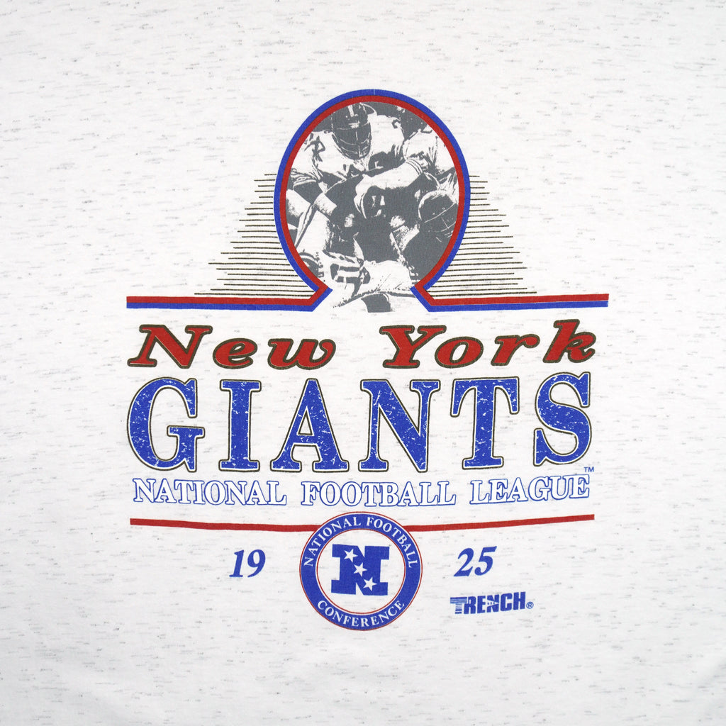 NFL (Trench) - New York Giants Football T-Shirt 1990s Large Vintage Retro Football