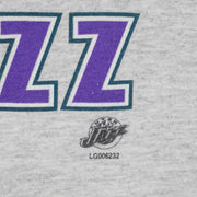 NBA (Logo 7) - Grey Utah Jazz Finals Champions T-Shirt 1998 X-Large Vintage Retro Basketball