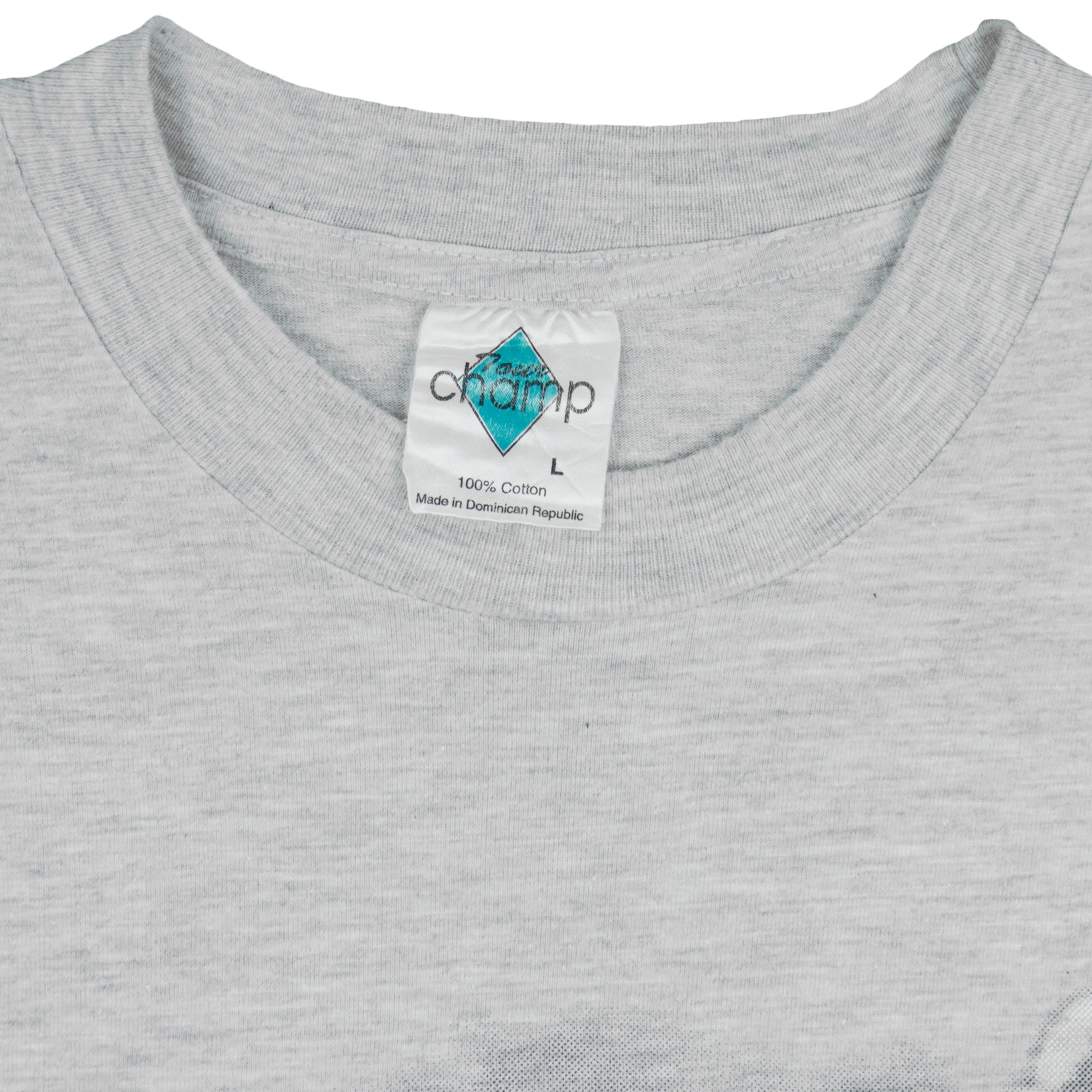 NHL (Tour Champ) - San Jose Sharks Spell-Out T-Shirt 1990s Large Vintage Retro Hockey