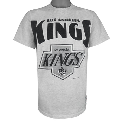 NHL (Nutmeg) - Grey Los Angeles Kings T-Shirt 1990 Medium