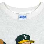 MLB (Salem) - Oakland Athletics Jose Canseco Caricature T-Shirt 1988 X-Large Vintage Retro Baseball