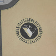 NHL (Salem) - Grey and Yellow Pittsburgh Penguins T-Shirt 1990s X-Large Vintage Retro Hockey