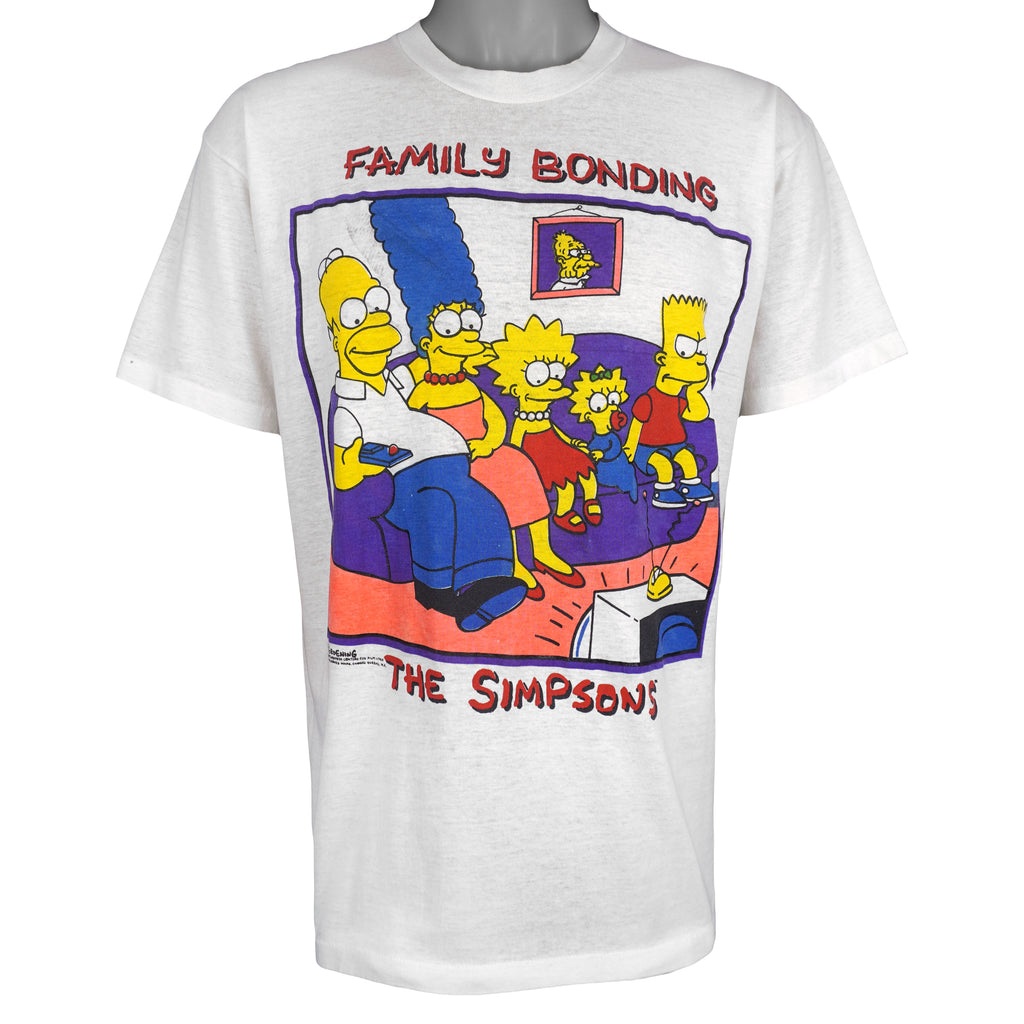 Vintage - The Simpsons Family Bonding T-Shirt 1989 Large Vintage Retro
