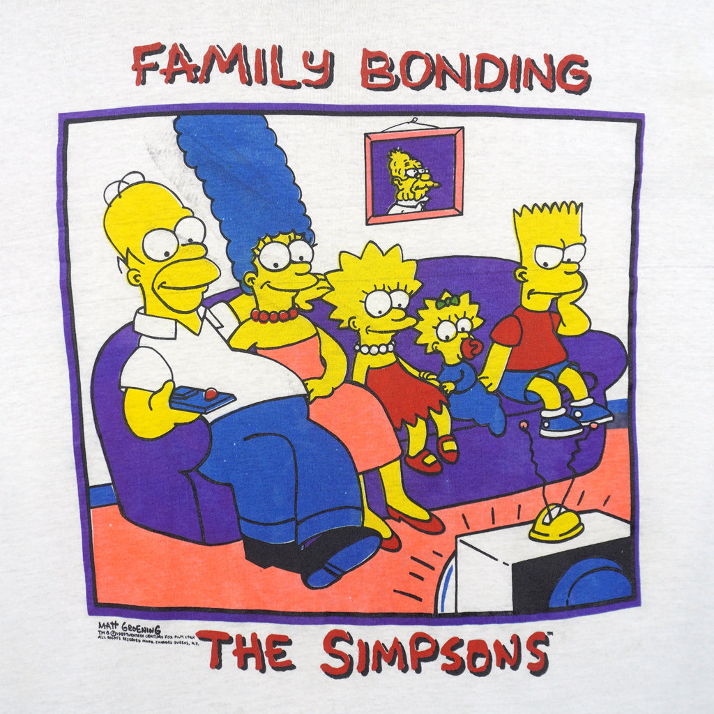 Vintage - The Simpsons Family Bonding T-Shirt 1989 Large Vintage Retro