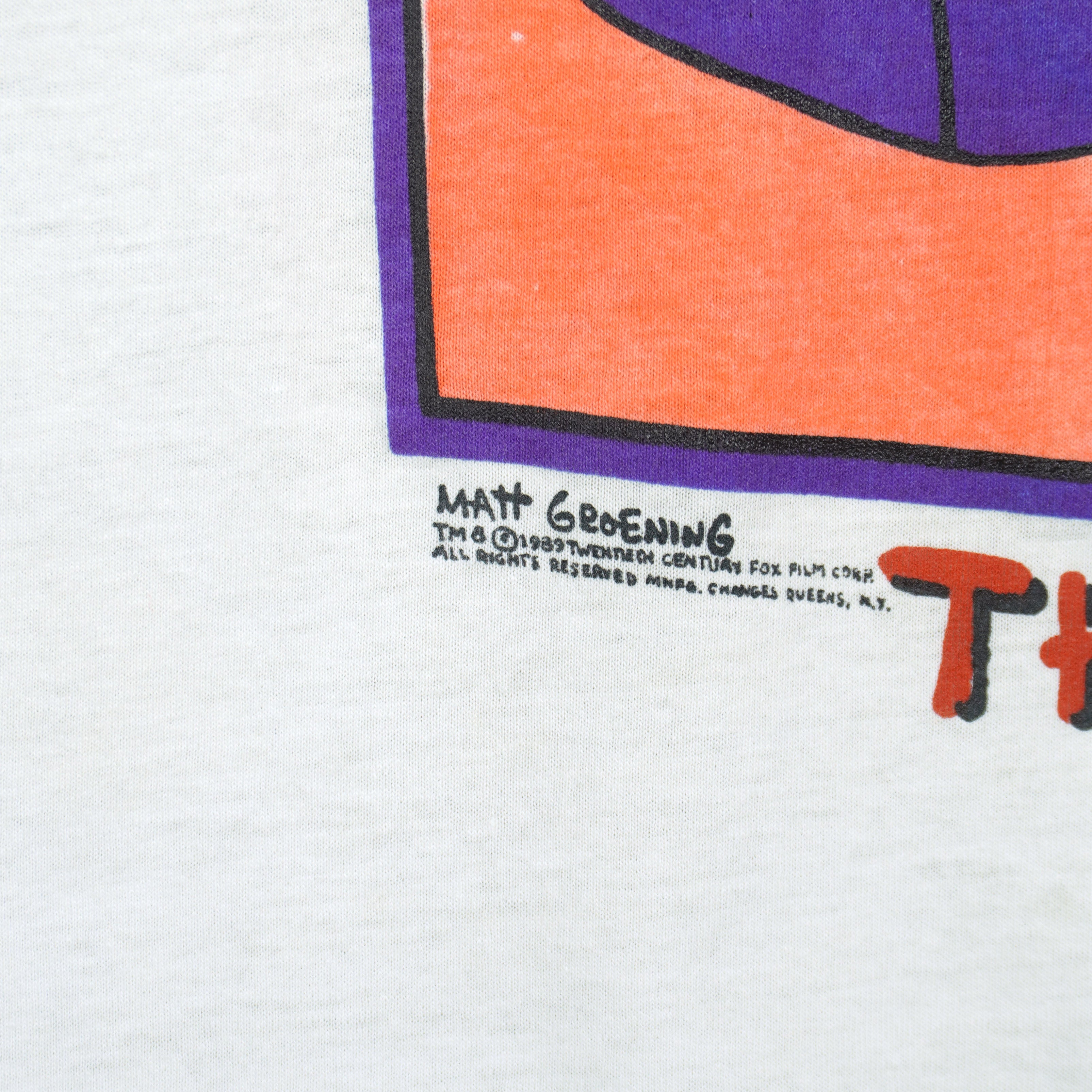 Vintage - The Simpsons Family Bonding T-Shirt 1989 Large Vintage Retro
