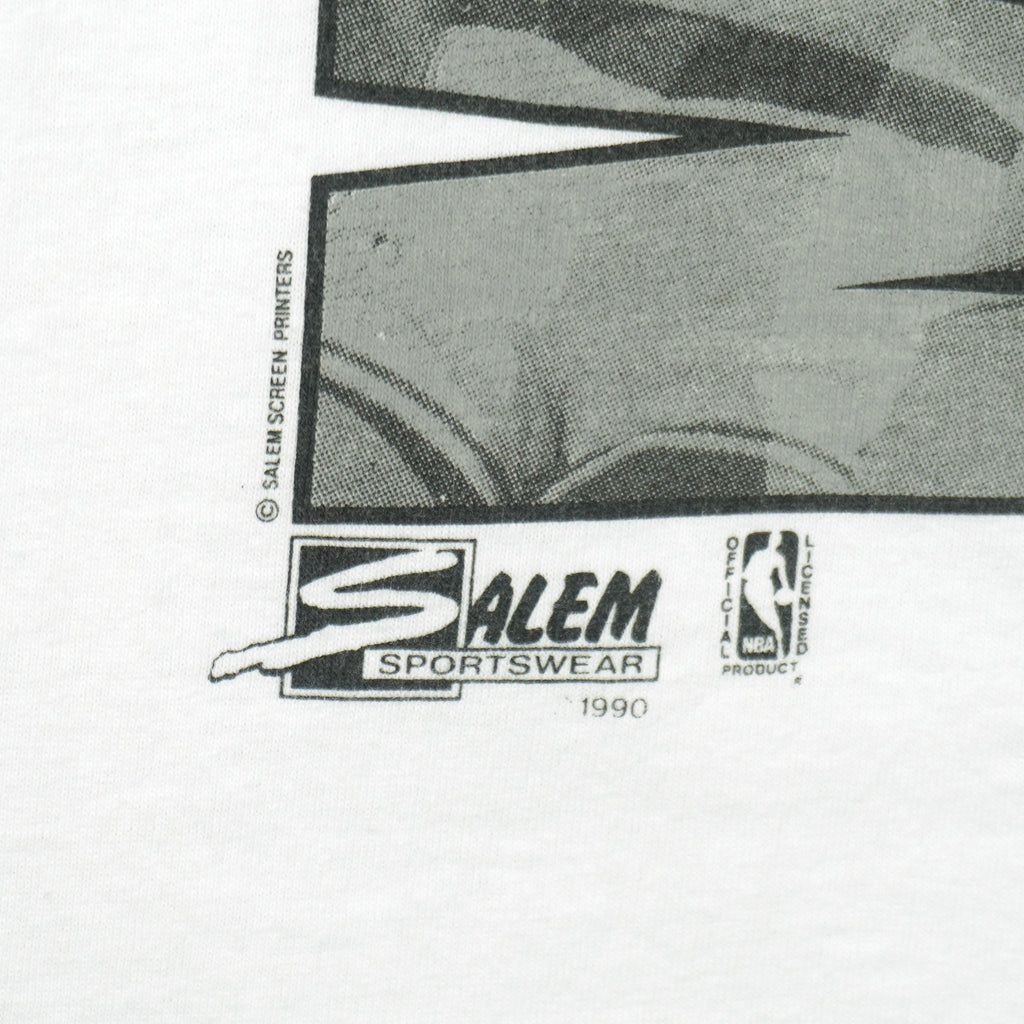 NBA (Salem)- Magic Johnson Los Angeles Lakers T-Shirt 1990 Large Vintage Retro Basketball