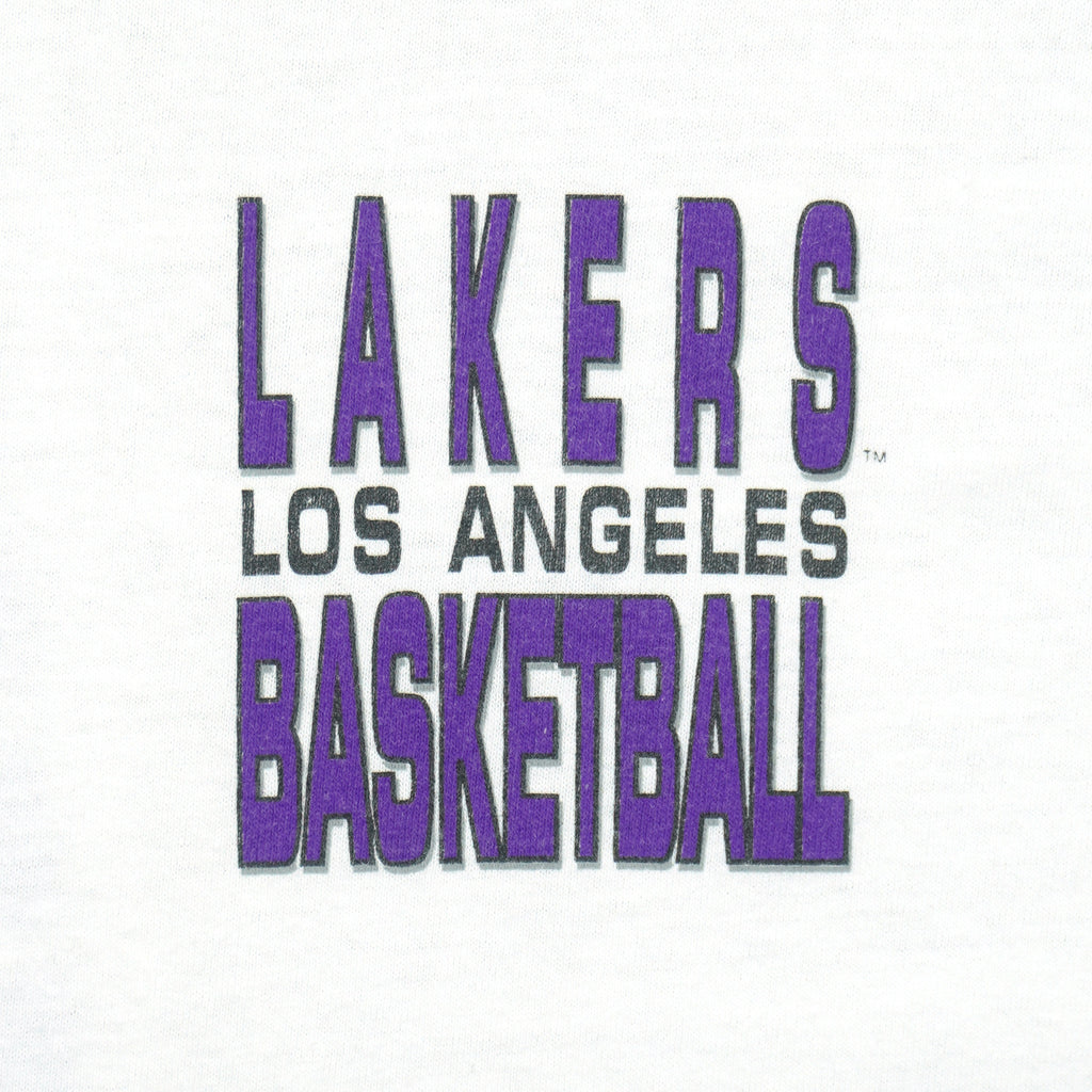 NBA (Salem)- Magic Johnson Los Angeles Lakers T-Shirt 1990 Large Vintage Retro Basketball