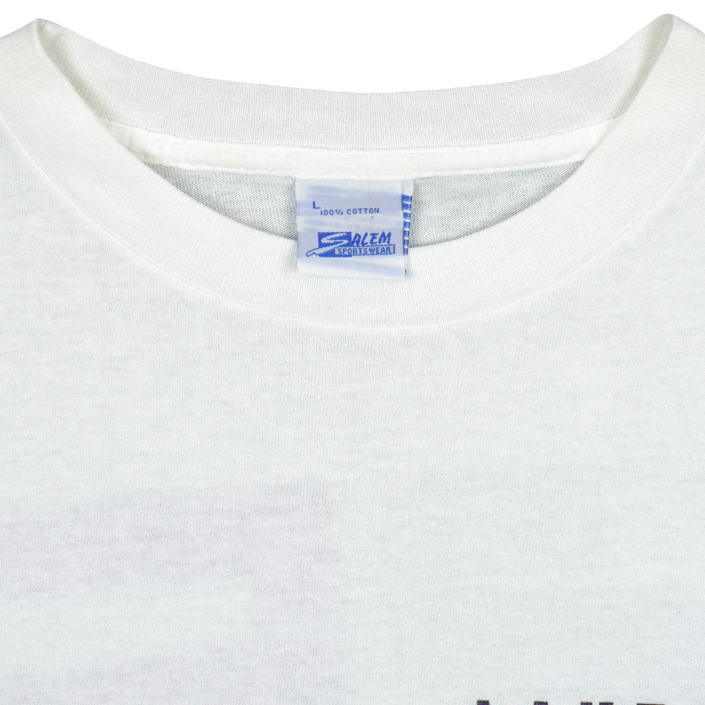 NBA (Salem)- Magic Johnson Los Angeles Lakers T-Shirt 1990 Large Vintage Retro Basketball