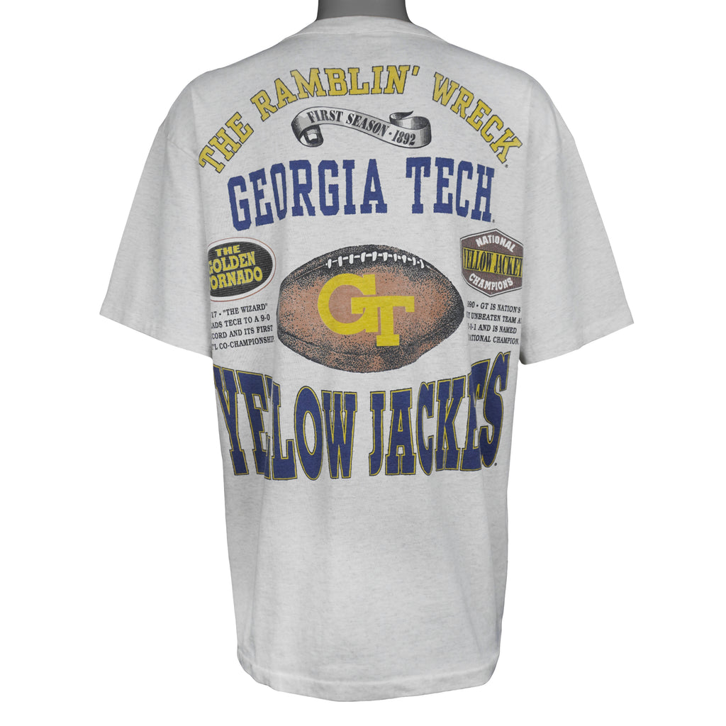 NCAA (Glory Days) - Georgia Tech Yellow Jackets T-Shirt 1990s X-Large Vintage Retro