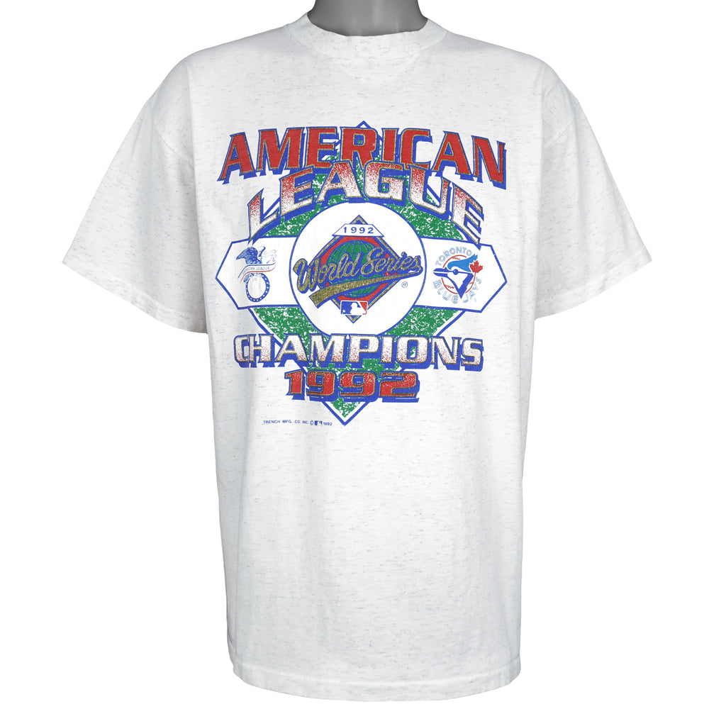 MLB (Trench) - Toronto Blue Jays World Series Champs T-Shirt 1992 X-Large vintage Retro Baseball