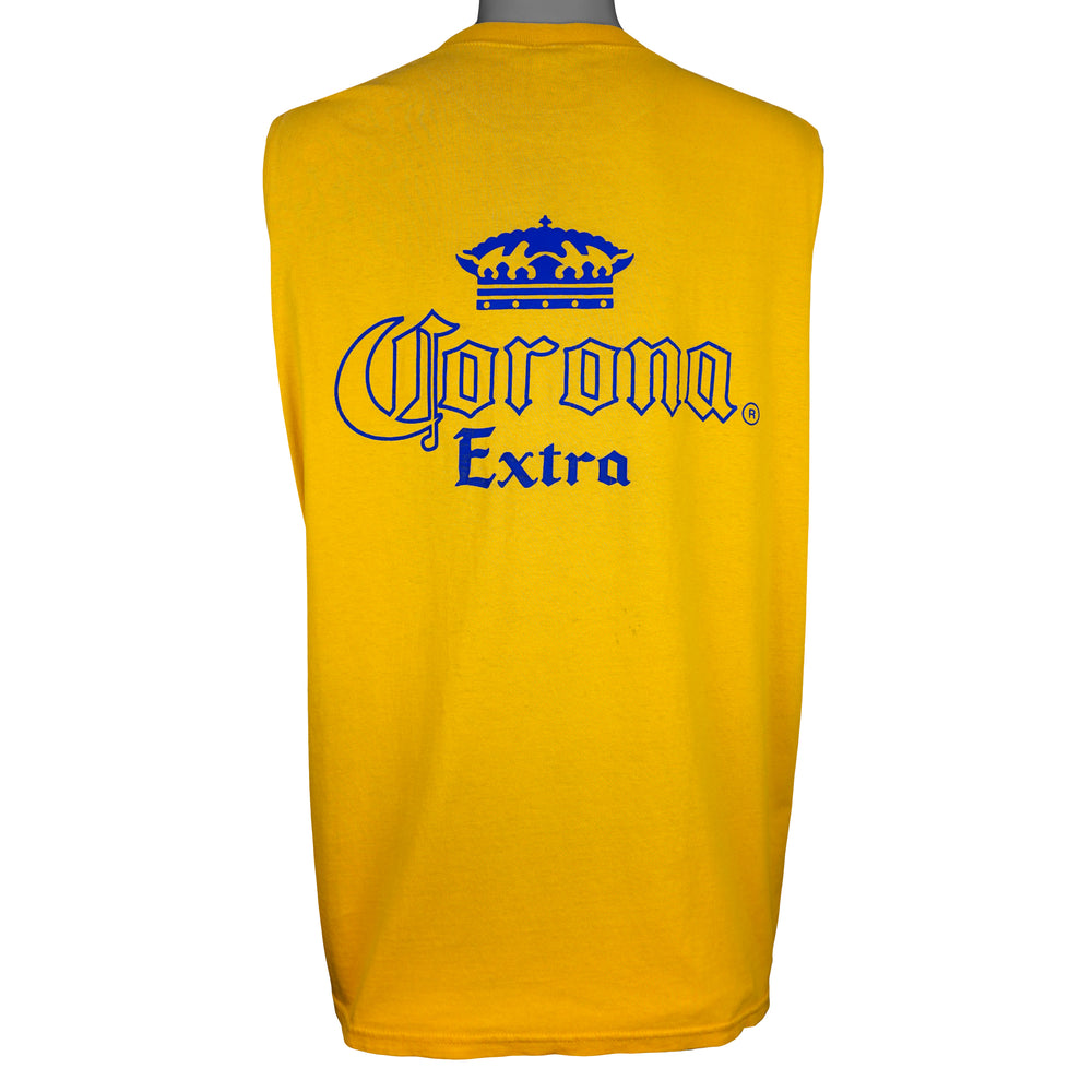 Vintage - Corona Extra Beer Sleeveless Shirt 1990s XX-Large Vintage Retro