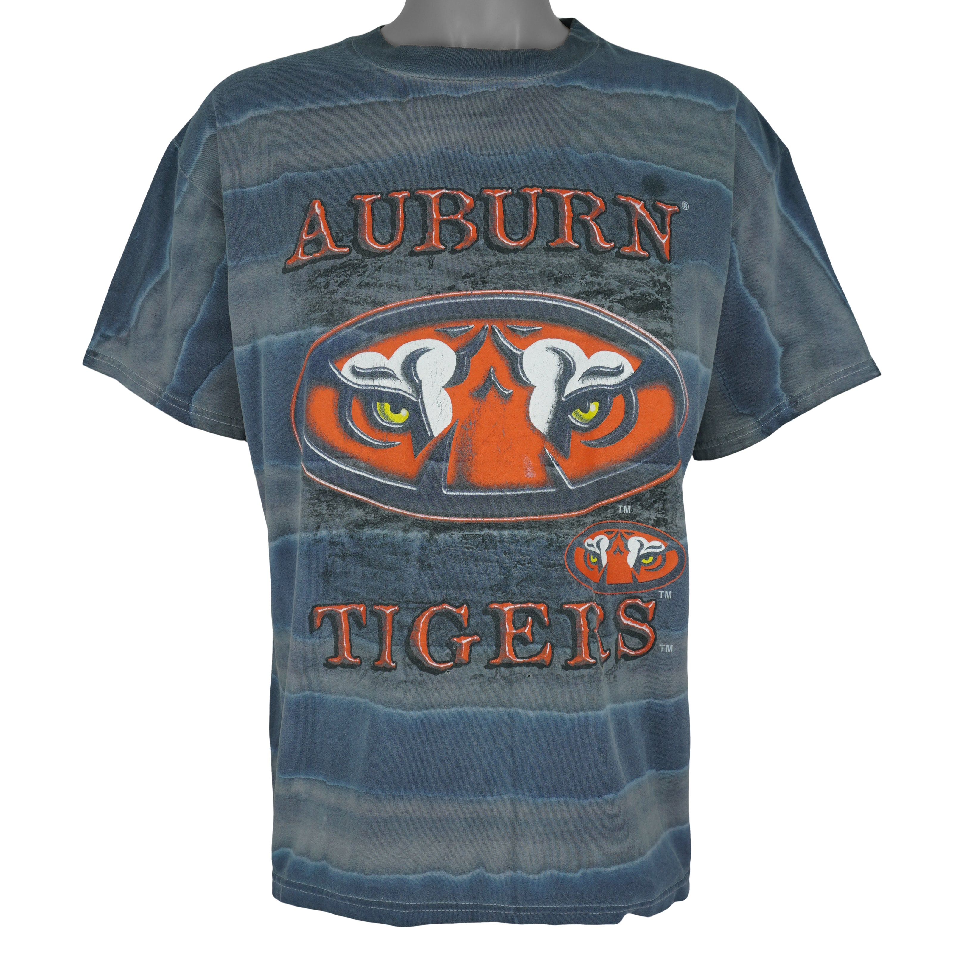 NCAA - Auburn Tigers Tie Dye T-Shirt 1990s Large Vintage Retro