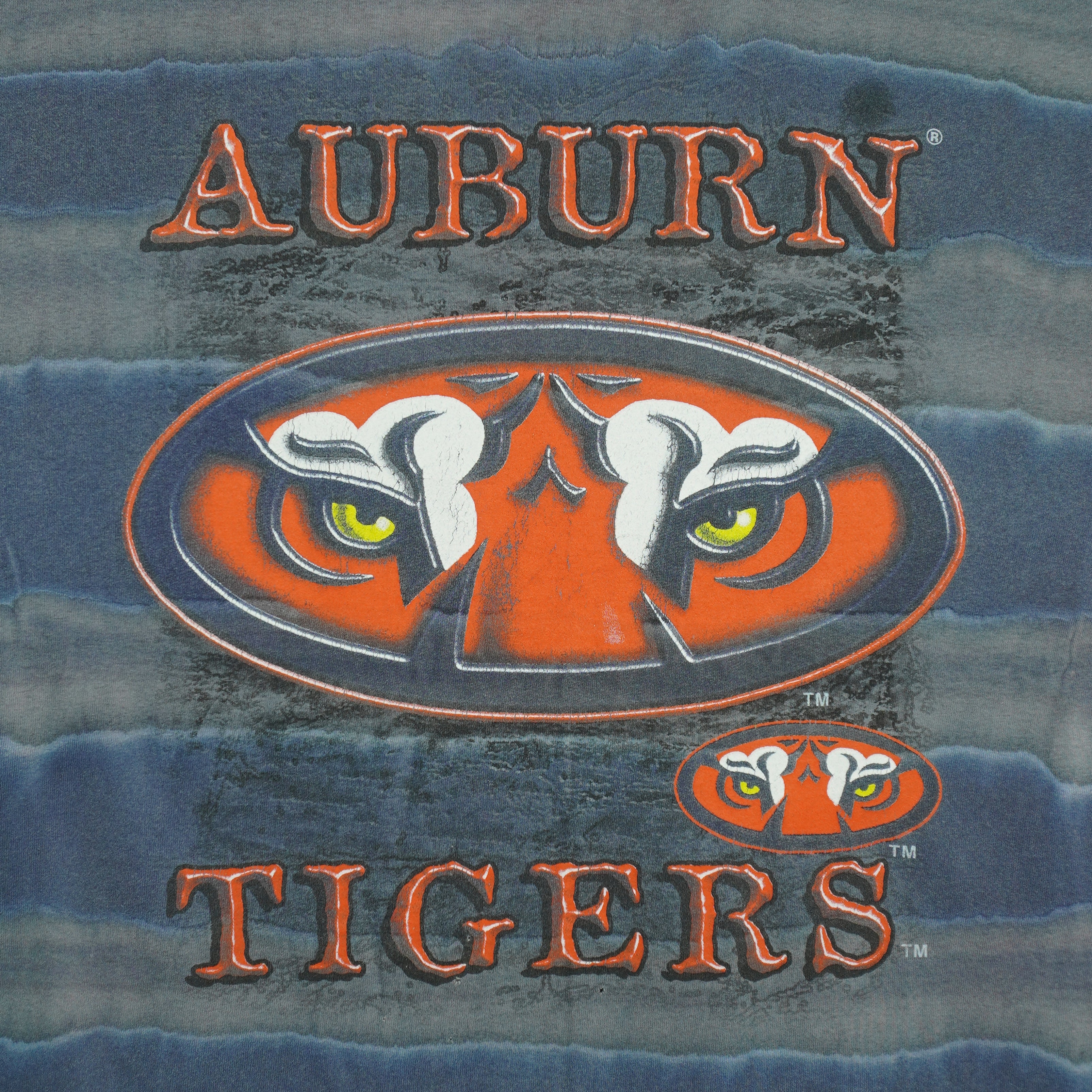 NCAA - Auburn Tigers Tie Dye T-Shirt 1990s Large Vintage Retro