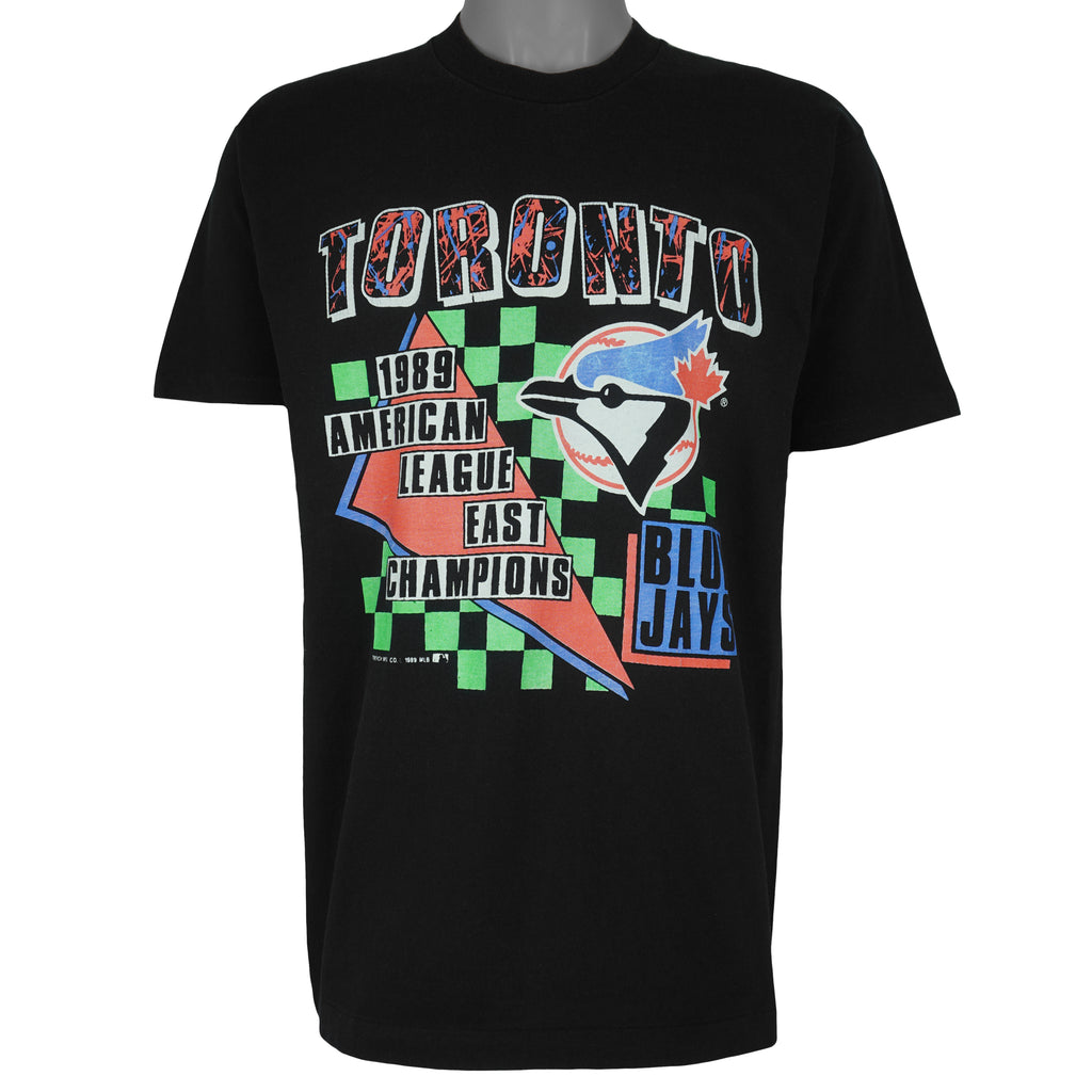 MLB - Toronto Blue Jays American League Champions T-Shirt 1989 X-Large Vintage Retro Baseball