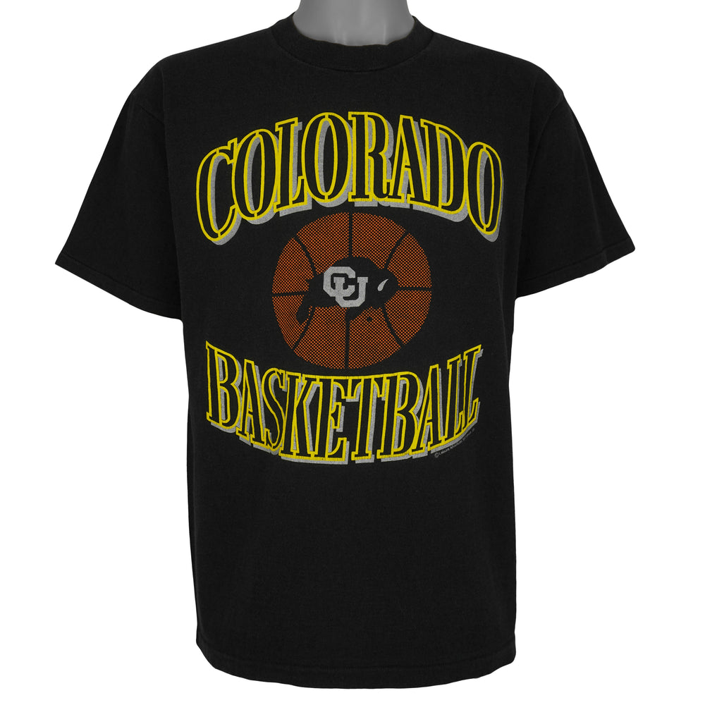 NCAA (Lee) - Colorado Buffaloes Big Spell-Out T-Shirt 1991 Large Vintage Retro