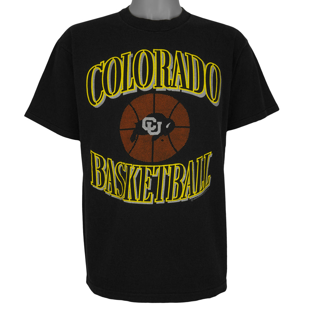 NCAA (Lee) - Colorado Buffaloes Big Spell-Out T-Shirt 1991 Large Vintage Retro