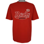 MLB (Logo 7) - Cincinnati Reds Embroidered T-Shirt 1999 X-Large Vintage Retro Baseball
