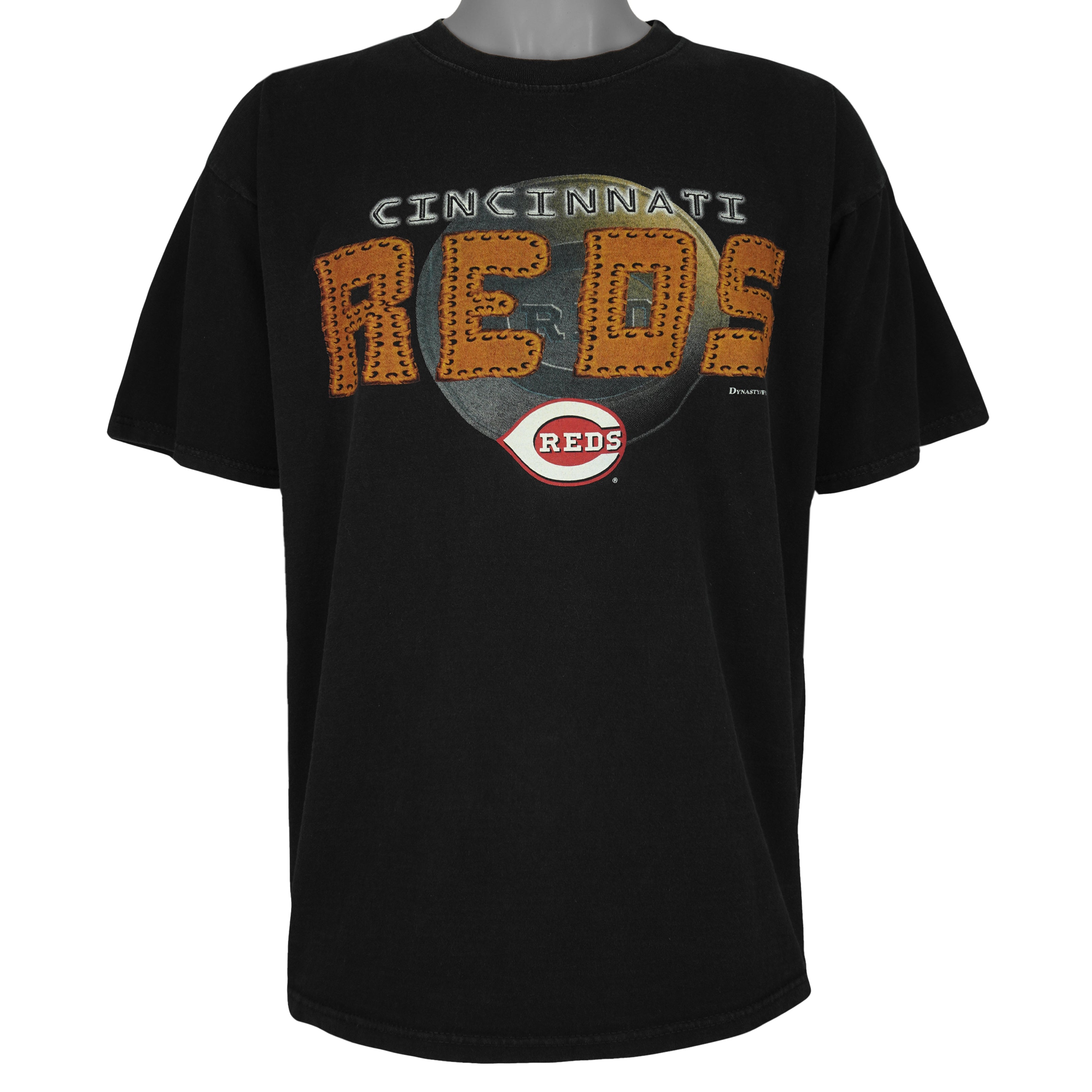 MLB (Dynasty) - Cincinnati Reds Baseball T-Shirt 2002 X-Large Vintage Retro Baseball