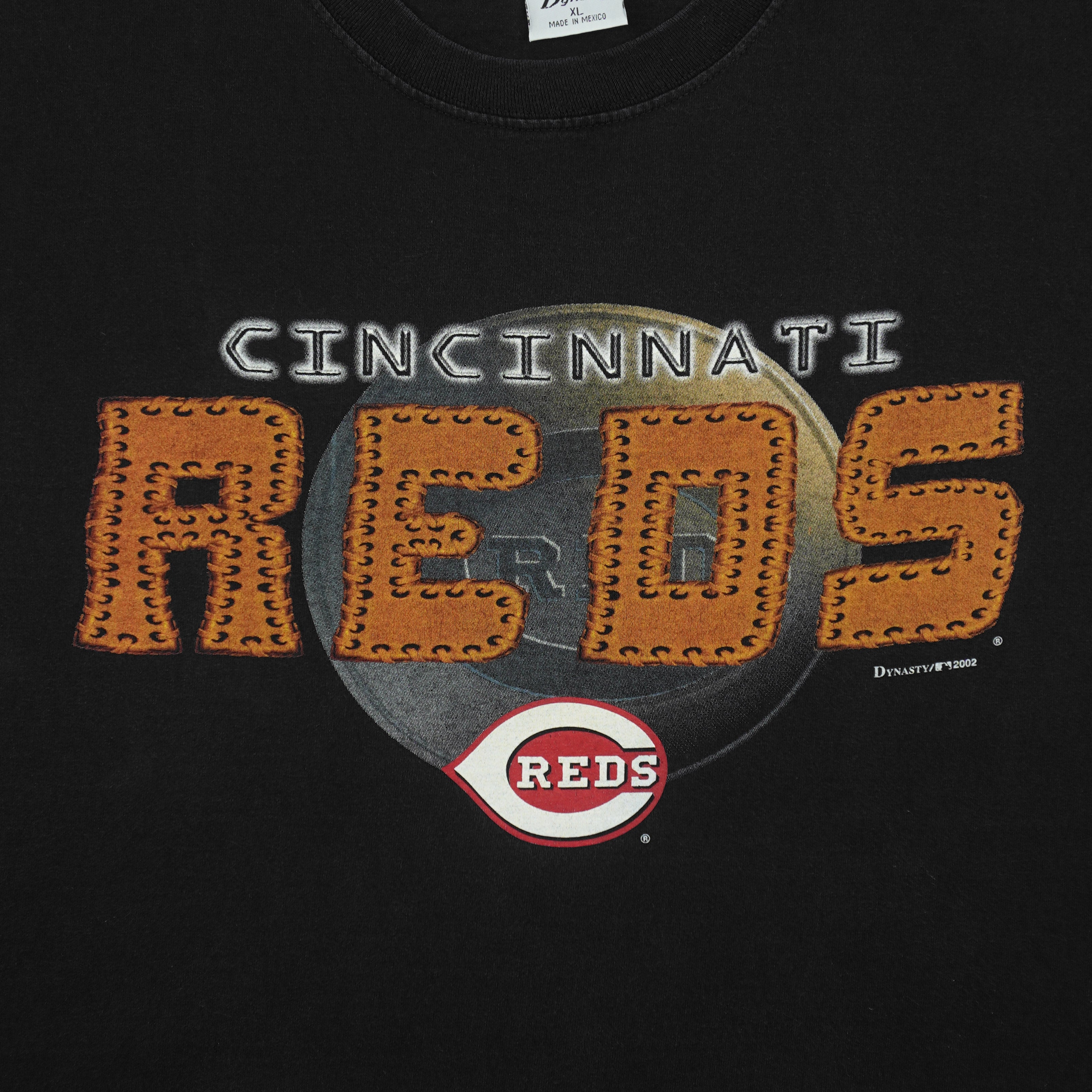 MLB (Dynasty) - Cincinnati Reds Baseball T-Shirt 2002 X-Large Vintage Retro Baseball